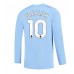 Manchester City Jack Grealish #10 Domácí Dres 2023-24 Dlouhým Rukávem